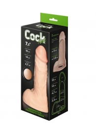 Телесный фаллоудлинитель с мошонкой Cock Next - 19 см. - LOVETOY (А-Полимер) - в Нижнекамске купить с доставкой