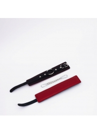 Черно-красные кожаные оковы - Crazy Handmade - купить с доставкой в Нижнекамске