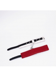 Бело-красные кожаные оковы - Crazy Handmade - купить с доставкой в Нижнекамске