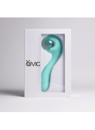 Бирюзовый вибромассажёр с деликатными токами - Youvic - купить с доставкой в Нижнекамске