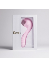 Розовый вибромассажёр с деликатными токами - Youvic - купить с доставкой в Нижнекамске