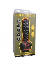 Черно-красная мини-машина на присоске Tendril Thruster - 21,6 см. - Doc Johnson - купить с доставкой в Нижнекамске