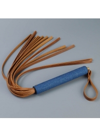 Плеть с джинсовой ручкой «Дикий Запад» - 60 см. - Sitabella - купить с доставкой в Нижнекамске