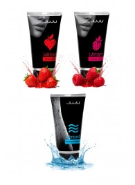 Набор из 3 лубрикантов JUJU (увлажняющий, клубника, малина) - JuJu - купить с доставкой в Нижнекамске