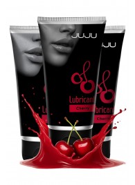 Набор из 3 съедобных лубрикантов JUJU со вкусом вишни - JuJu - купить с доставкой в Нижнекамске