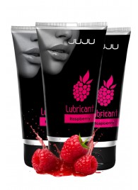 Набор из 3 съедобных лубрикантов JUJU со вкусом малины - JuJu - купить с доставкой в Нижнекамске