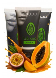 Набор из 3 съедобных лубрикантов JUJU со вкусом тропических фруктов - JuJu - купить с доставкой в Нижнекамске