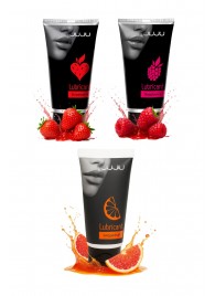 Набор из 3 съедобных лубрикантов JUJU (клубника, малина, грейпфрут) - JuJu - купить с доставкой в Нижнекамске