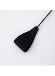 Стек с широким черным кожаным наконечником и металлической ручкой - 67 см. - Crazy Handmade - купить с доставкой в Нижнекамске