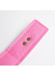 Черно-розовый ошейник с золотистой фурнитурой - Crazy Handmade - купить с доставкой в Нижнекамске