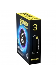 Супертонкие презервативы Ganzo Invisible - 3 шт. - Ganzo - купить с доставкой в Нижнекамске