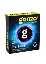 Супертонкие презервативы Ganzo Invisible - 3 шт. - Ganzo - купить с доставкой в Нижнекамске
