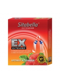 Стимулирующая насадка Sitabella Extender  Клубника - Sitabella - купить с доставкой в Нижнекамске
