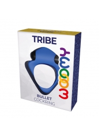 Синее эрекционное кольцо Wooomy Tribeс с вибрацией - Adrien Lastic - в Нижнекамске купить с доставкой