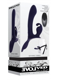 Женский страпон с вибрацией Giving Vibes - Evolved - купить с доставкой в Нижнекамске