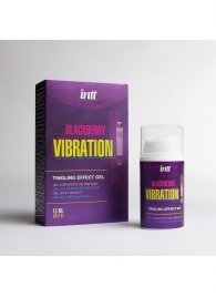 Стимулирующий гель с эффектом вибрации Blackberry Vibration - 15 мл. - INTT - купить с доставкой в Нижнекамске