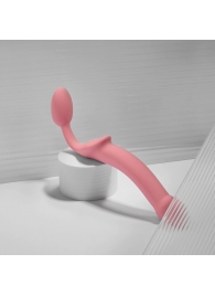 Розовый безремневой страпон Strap-on-me Semi-Realistic Bendable Strap-On size S - Strap-on-me - купить с доставкой в Нижнекамске