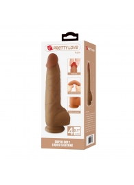 Телесный фаллоимитатор из жидкого силикона Najm - 23,2 см. - Baile