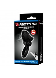 Черное эрекционное кольцо с вибрацией Adrien - Baile - в Нижнекамске купить с доставкой