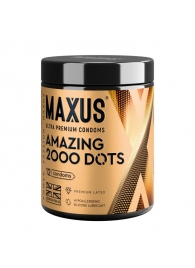 Точечные презервативы MAXUS 2000 Amazing Dots с железным кейсом - 12 шт. - Maxus - купить с доставкой в Нижнекамске