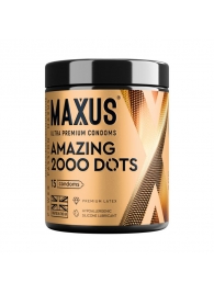 Точечные презервативы MAXUS 2000 Amazing Dots с железным кейсом - 15 шт. - Maxus - купить с доставкой в Нижнекамске