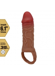 Реалистичная насадка на член Peirre - 15,5 см. - Baile - в Нижнекамске купить с доставкой