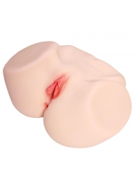 Мастурбатор-полуторс с двойным слоем материала и вибрацией Jenny Onahole Real Vagina - KOKOS - в Нижнекамске купить с доставкой