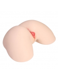 Мастурбатор-полуторс с двойным слоем материала и вибрацией Jenny Onahole Real Hips - KOKOS - в Нижнекамске купить с доставкой