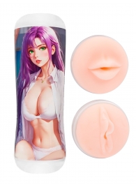 Двусторонний мастурбатор аниме - ротик и вагина - Tokyo Style - в Нижнекамске купить с доставкой
