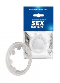 Эрекционное кольцо с мягкой стимулирующей насадкой - Sex Expert - в Нижнекамске купить с доставкой