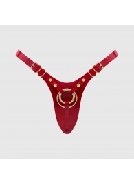 Красный пояс для фиксации насадок Strap-On-Me Leatherette Harness Fabulous - Strap-on-me - купить с доставкой в Нижнекамске