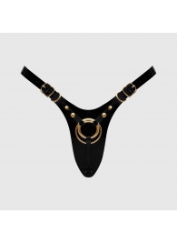 Черный пояс для фиксации насадок Strap-On-Me Leatherette Harness Fabulous - Strap-on-me - купить с доставкой в Нижнекамске