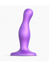 Фиолетовая насадка Strap-On-Me Dildo Plug Curvy size S - Strap-on-me - купить с доставкой в Нижнекамске