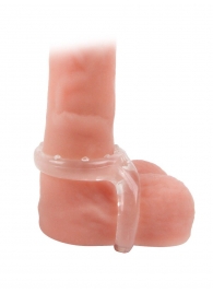 Прозрачное двойное эрекционное кольцо - Sex Expert - в Нижнекамске купить с доставкой