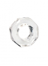 Прозрачное эрекционное кольцо в форме гайки - Sex Expert - в Нижнекамске купить с доставкой