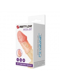 Телесная насадка на пенис Booker - 8 см. - Baile - в Нижнекамске купить с доставкой