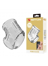 Прозрачная насадка на пенис и мошонку - Baile - в Нижнекамске купить с доставкой