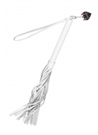 Белая кожаная плеть - 50 см. - Pecado - купить с доставкой в Нижнекамске