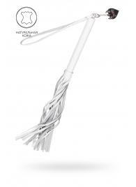 Белая кожаная плеть - 50 см. - Pecado - купить с доставкой в Нижнекамске