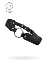 Черный кожаный чокер-ошейник со скруглёнными углами - Pecado - купить с доставкой в Нижнекамске