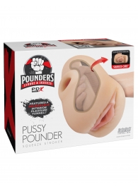 Телесный мастурбатор-вагина Pussy Pounder Squeeze Stroker - Pipedream - в Нижнекамске купить с доставкой