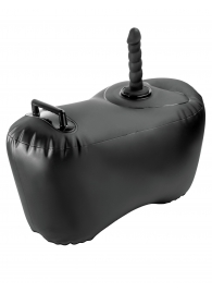 Черное надувное кресло с платформой для фиксации дилдо Body Dock Inflatable Love Seat - Pipedream - купить с доставкой в Нижнекамске