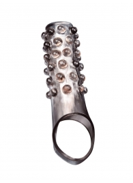 Дымчатая насадка на пенис с выпуклостями - 11 см. - Sex Expert - в Нижнекамске купить с доставкой