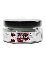 Массажная свеча «Спелая вишня» - 50 мл. - SGAN - купить с доставкой в Нижнекамске