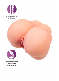 Реалистичный мастурбатор в форме попки с 2 любовными входами - No Name - в Нижнекамске купить с доставкой