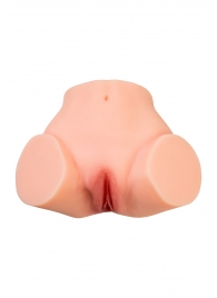 Телесный реалистичный мастурбатор-полуторс с 2 любовными входами - No Name - в Нижнекамске купить с доставкой