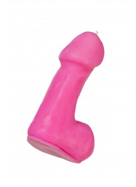 Розовая свеча в форме пениса - 47 гр. - Pecado - купить с доставкой в Нижнекамске