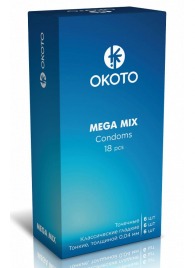Презервативы OKOTO Mega Mix - 18 шт. - Sitabella - купить с доставкой в Нижнекамске