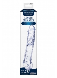 Прозрачная насадка-удлинитель Length Enhancer с подхватом - 22,3 см. - NMC - в Нижнекамске купить с доставкой