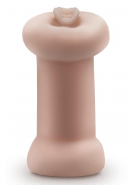 Телесный люминесцентный двусторонний мастурбатор Tasha - Blush Novelties - в Нижнекамске купить с доставкой